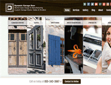 Tablet Screenshot of dynamicgaragedoor.com